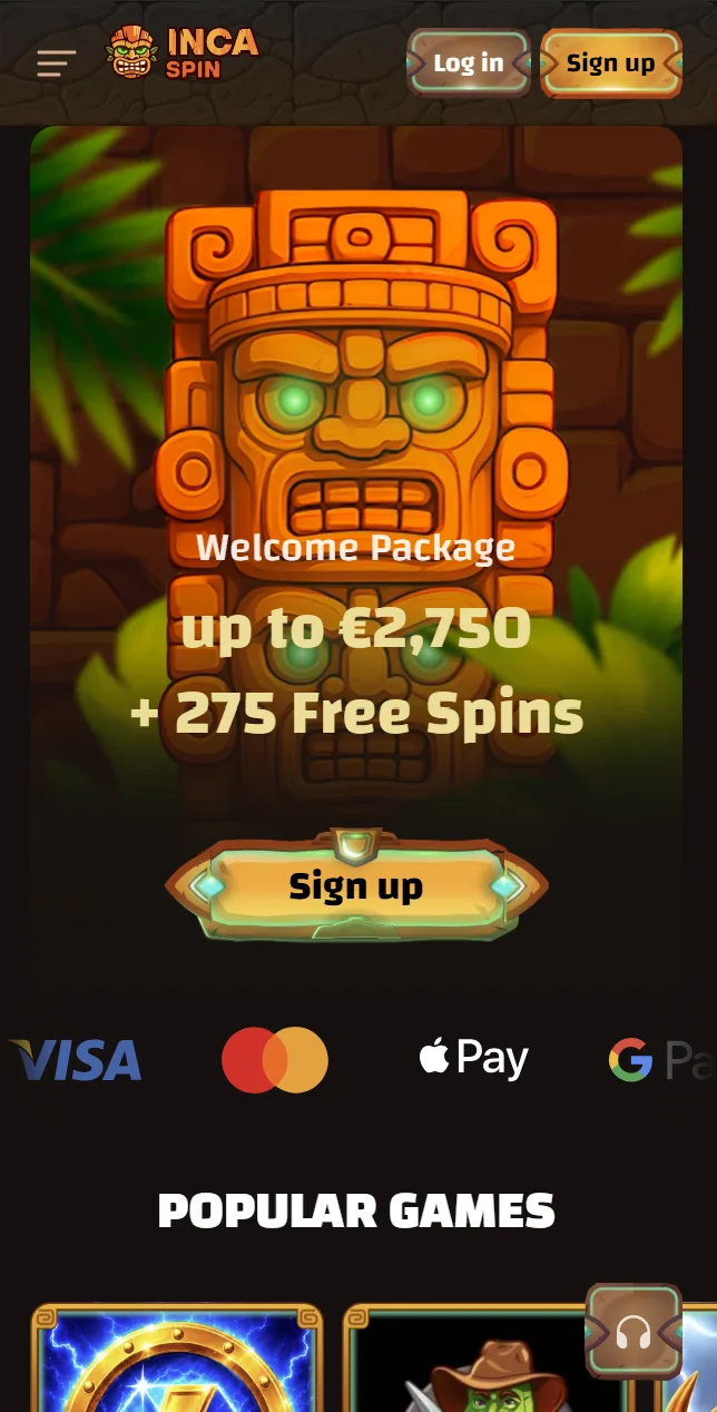 Incaspin Casino App